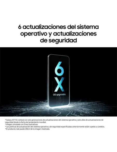 Samsung Galaxy A17 5G 4GB/128GB Negro con protector SAFE