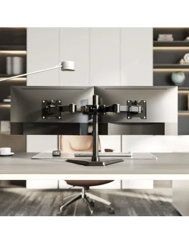 AISENS DT35TSR-361: soporte doble 17–35" sin taladro