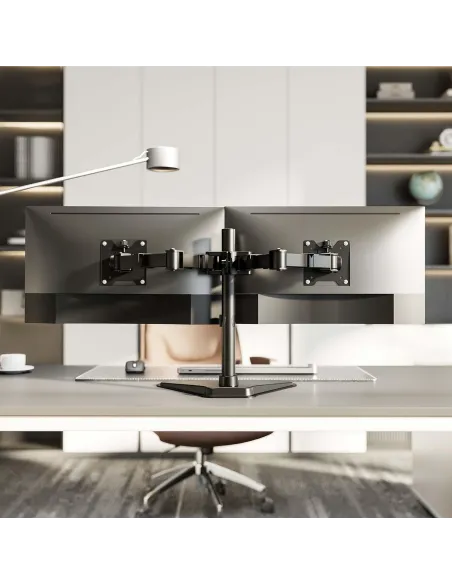 AISENS DT35TSR-361: soporte doble 17–35" sin taladro