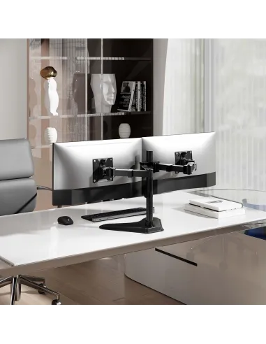 AISENS DT35TSR-361: soporte doble 17–35" sin taladro