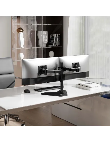 AISENS DT35TSR-361: soporte doble 17–35" sin taladro