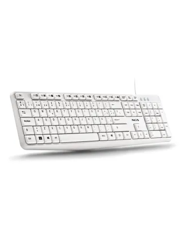 NGS Heritage: teclado USB blanco con 12 teclas multimedia