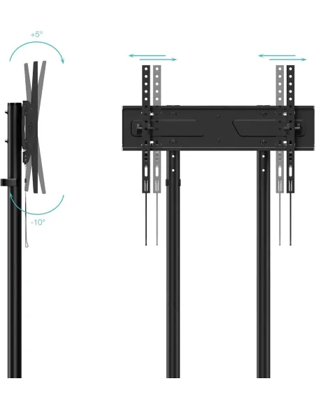 TooQ KEFRÉN FS1150M-B soporte de suelo con ruedas