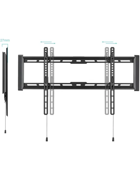 TooQ LP1083F-B Soporte fijo de Pared para Pantallas 37"-80" Negro
