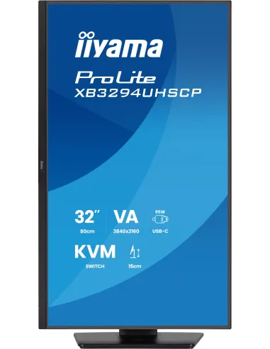 Monitor iiyama XB3294UHSCP-B1 con  4K 31,5" con USB?C y KVM