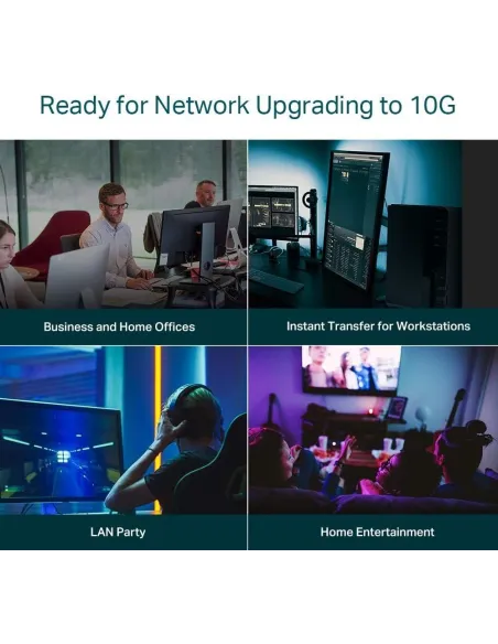 TP-Link TL-SX1008 Switch L2 8 Puertos Gigabit 10G