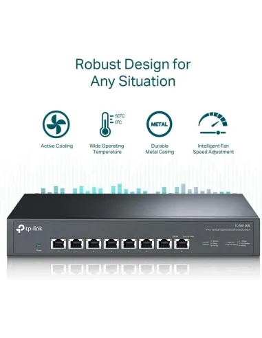 TP-Link TL-SX1008 Switch L2 8 Puertos Gigabit 10G