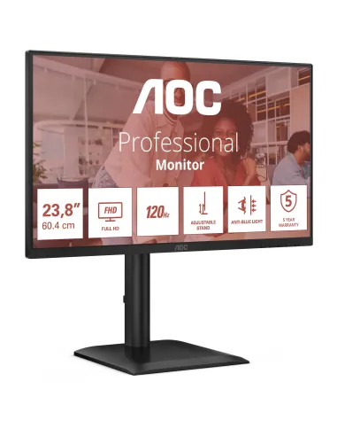 Monitor Profesional AOC 24E4U 23.8" LED IPS Full HD 120Hz
