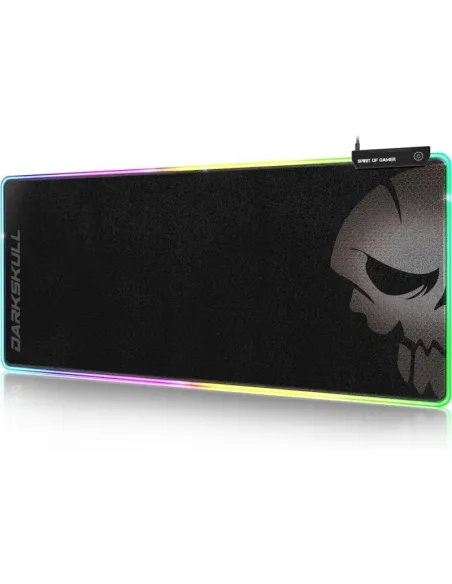 Spirit of Gamer Darkskull RGB XXL Alfombrilla Gaming Negra