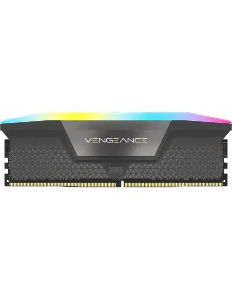 Corsair Vengeance RGB DDR5 16GB 6000MT/s CL36 Gris AMD EXPO y XMP 3.0 (CMH16GX5M1E6000Z36)