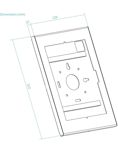 Marco antirrobo TooQ TQATTE2601-M-B para tablet 12,4” a 13”