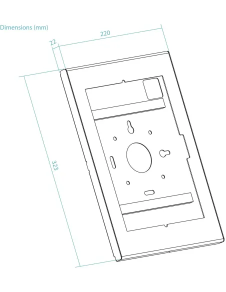 Marco antirrobo TooQ TQATTE2601-M-B para tablet 12,4” a 13”