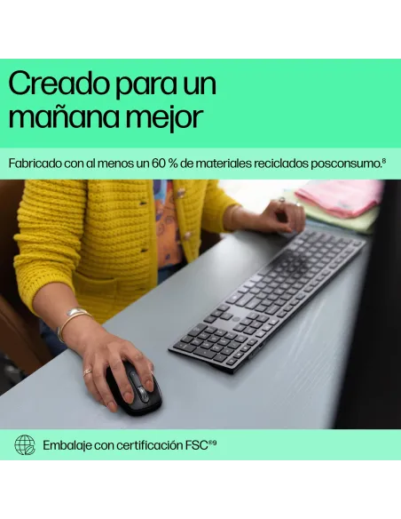 HP 725 teclado multidispositivo con carga en 3 min