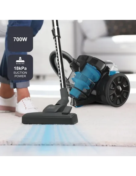 Aspiradora sin Bolsa Black & Decker BXVML701E trineo
