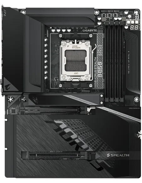 Placa base AM5 GIGABYTE B850 AORUS STEALTH: ATX, Wi?Fi 7
