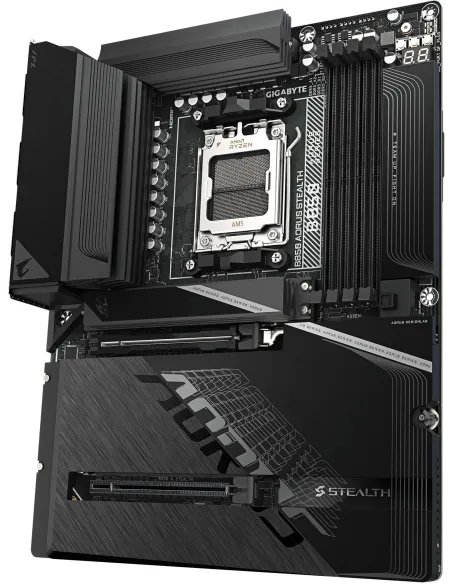 Placa base AM5 GIGABYTE B850 AORUS STEALTH: ATX, Wi?Fi 7