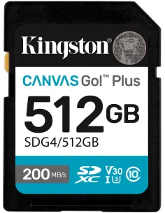 Kingston Canvas Go! Plus SDXC 512GB UHS-I U3 V30 200MB/s-1396080