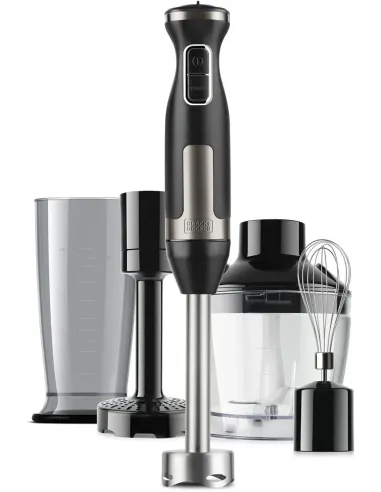 BLACK+DECKER BXHBA1500E Batidora de Mano 1500W Acero Inoxidable
