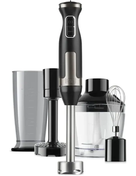 BLACK+DECKER BXHBA1500E Batidora de Mano 1500W Acero Inoxidable