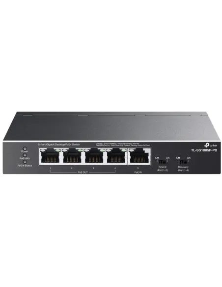 TP- Link TL-SG1005P-PD Switch de Sobremesa 5 Puertos Gigabit con 4 Puertos PoE