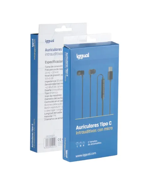 Auriculares Iggual IGG320211 intrauditivos con micrófono