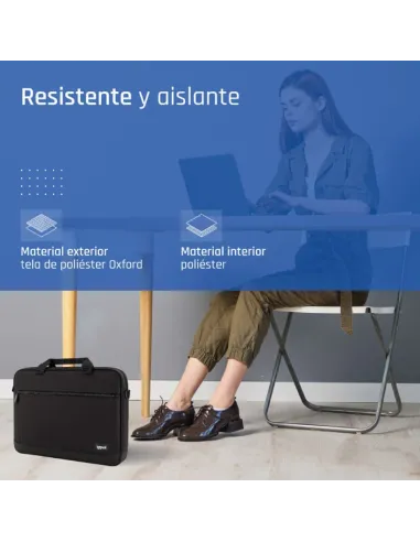 Maletín para portátil hasta  15,6" iggual IGG320228 Negro