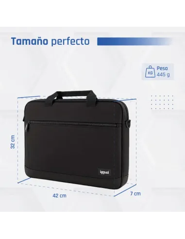 Maletín para portátil hasta  15,6" iggual IGG320228 Negro