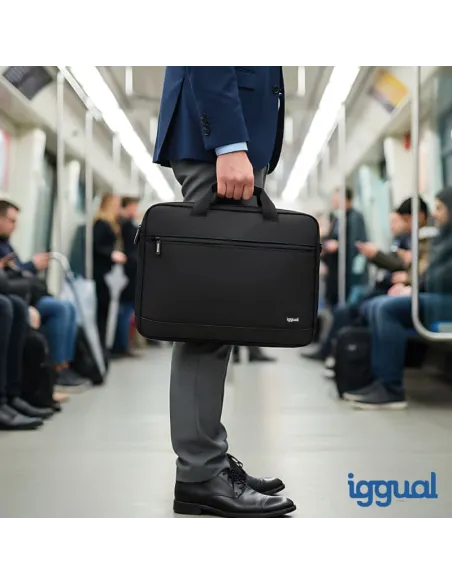 Maletín para portátil hasta  15,6" iggual IGG320228 Negro