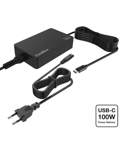 Cargador USB-C 100W GaN CoolBox con Power Delivery 3.0