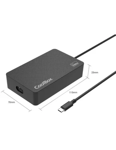 Cargador USB-C 100W GaN CoolBox con Power Delivery 3.0