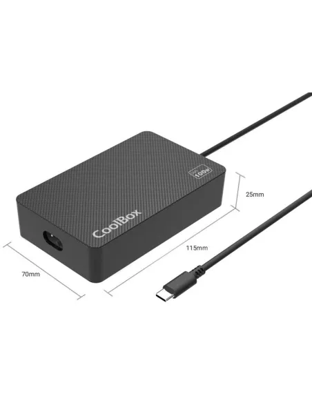 Cargador USB-C 100W GaN CoolBox con Power Delivery 3.0