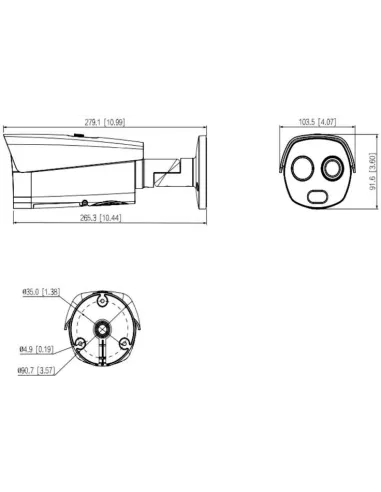 Cámara térmica IP Dahua DHI-TPC-BF4441-B19F8-BW-S2