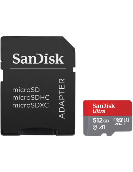 SanDisk Ultra microSDXC 512GB UHS-I A1 Clase 10 con Adaptador