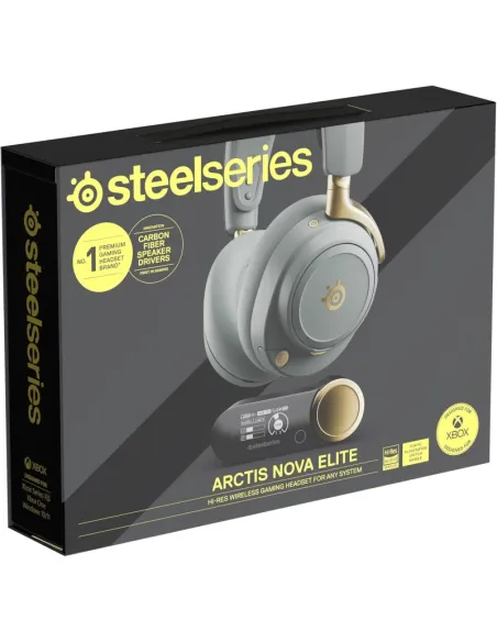 SteelSeries Arctis Nova Elite Sage & Gold: ANC y GameHub