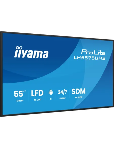 Pantalla señalización iiyama LH5575UHS-B2AG 55" 4K