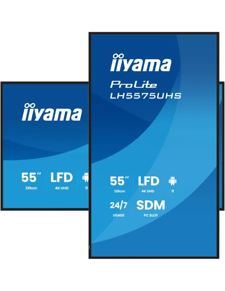 Pantalla señalización iiyama LH5575UHS-B2AG 55" 4K