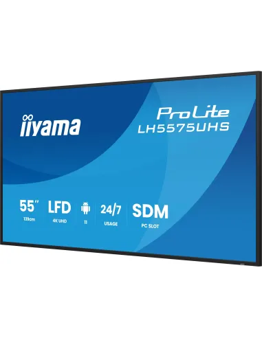 Pantalla señalización iiyama LH5575UHS-B2AG 55" 4K