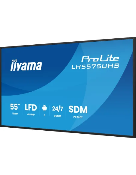 Pantalla señalización iiyama LH5575UHS-B2AG 55" 4K