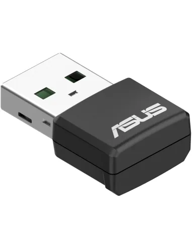 Asus USB-AX55 Nano Adaptador Inalámbrico USB AX1800 Wifi 6 Doble Banda Negro