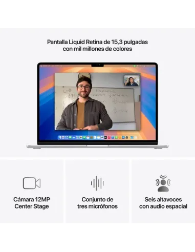 Portátil Apple MacBook Air M4 (2025) MW1G3Y/A Plata