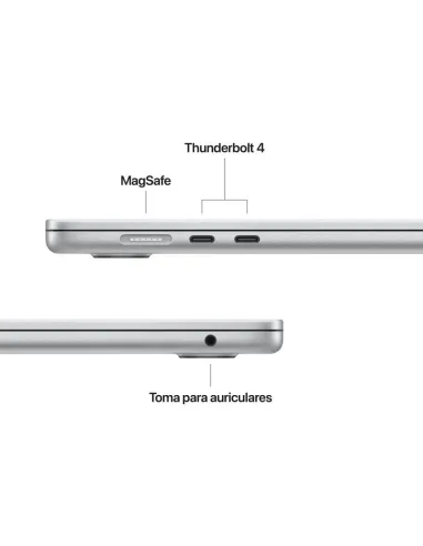 Portátil Apple MacBook Air M4 (2025) 15,3 MW1H3Y/A Plata