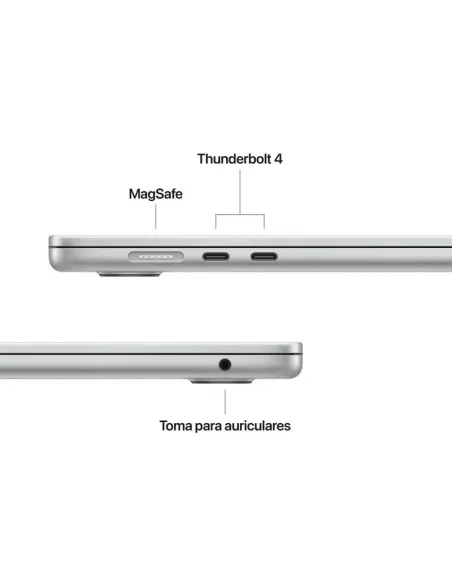 Portátil Apple MacBook Air M4 (2025) 15,3 MW1H3Y/A Plata