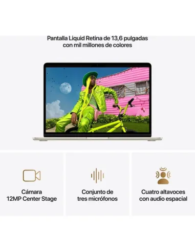 Portátil Apple MacBook Air M5 (2026) MDHC4Y/A 13.6" Blanco