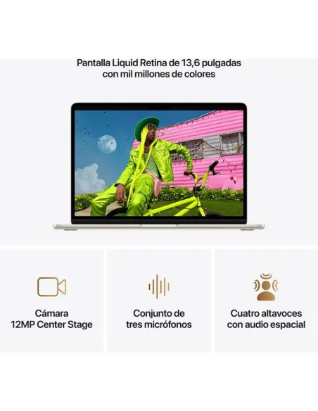 Portátil Apple MacBook Air M5 (2026) MDHC4Y/A 13.6" Blanco