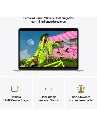 Apple MacBook Air M5 (2026) MDVD4Y/A 15.3" Blanco Estrella