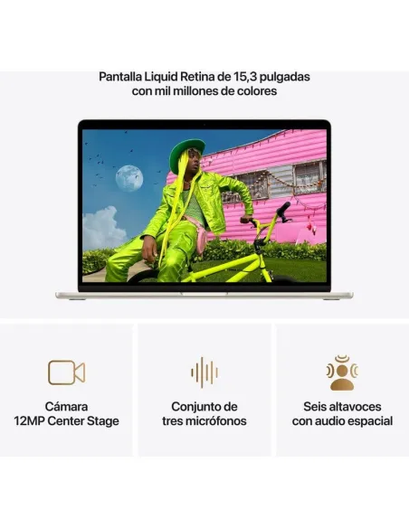 Apple MacBook Air M5 (2026) MDVD4Y/A 15.3" Blanco Estrella