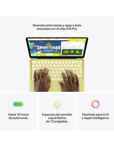 Portátil Apple MacBook Neo 13" (2026) MHFE4Y/A Cítrico