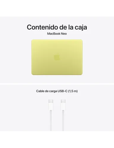 Portátil Apple MacBook Neo 13" (2026) MHFE4Y/A Cítrico