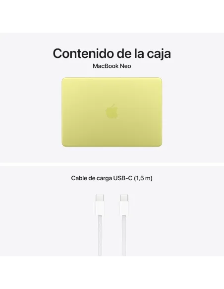 Portátil Apple MacBook Neo 13" (2026) MHFE4Y/A Cítrico