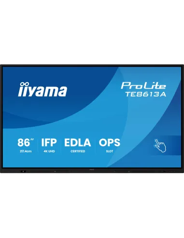 Iiyama ProLite TE8613A-B2AG 86" 4K UHD IPS Wifi Android 14 Bluetooth
